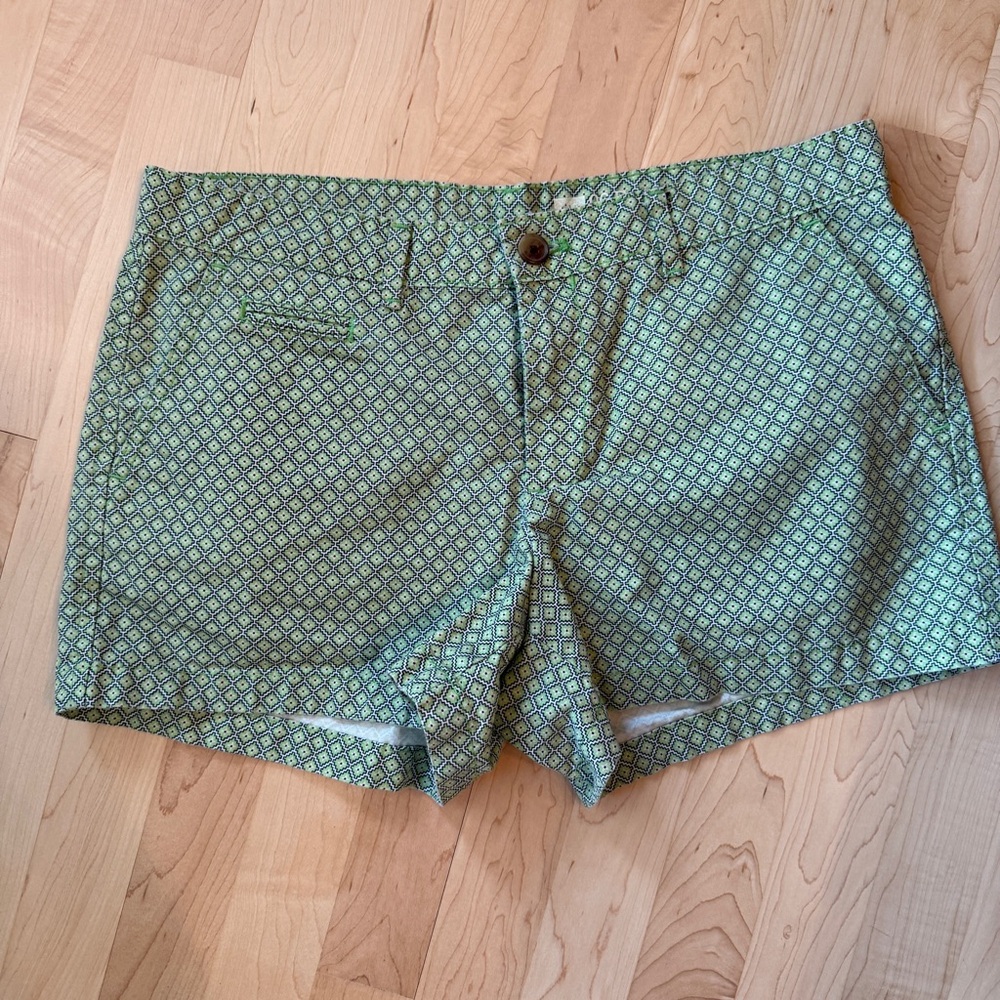 GAP Green Geo-Print Cotton Shorts